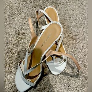 Stuart white sandals